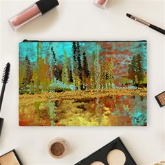 Autumn Landscape Impressionistic Design Cosmetic Bag (large)  by digitaldivadesigns