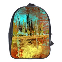 Autumn Landscape Impressionistic Design School Bags(large)  by digitaldivadesigns