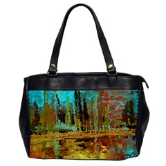 Autumn Landscape Impressionistic Design Office Handbags by digitaldivadesigns