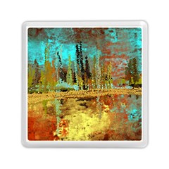 Autumn Landscape Impressionistic Design Memory Card Reader (square)  by digitaldivadesigns