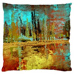 Autumn Landscape Impressionistic Design Large Cushion Case (two Sides) by digitaldivadesigns