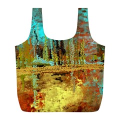 Autumn Landscape Impressionistic Design Full Print Recycle Bags (l)  by digitaldivadesigns