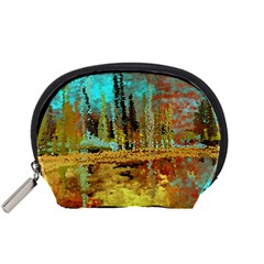 Autumn Landscape Impressionistic Design Accessory Pouches (small)  by digitaldivadesigns