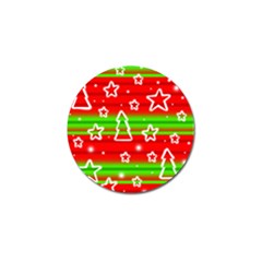 Christmas pattern Golf Ball Marker