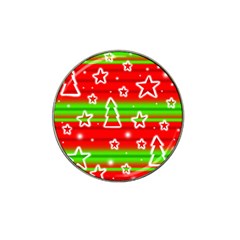 Christmas pattern Hat Clip Ball Marker (4 pack)