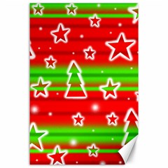 Christmas pattern Canvas 24  x 36 