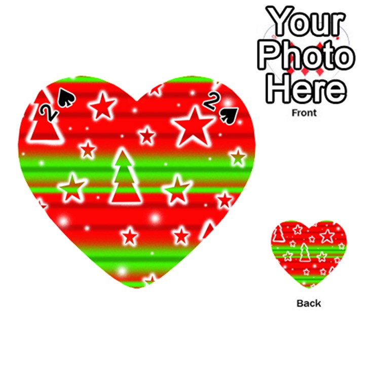 Christmas pattern Playing Cards 54 (Heart) 