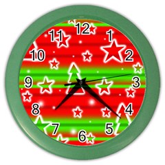 Christmas pattern Color Wall Clocks