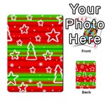 Christmas pattern Multi-purpose Cards (Rectangle)  Back 1