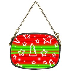 Christmas Pattern Chain Purses (one Side)  by Valentinaart