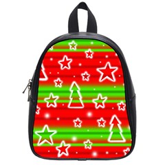 Christmas pattern School Bags (Small) 