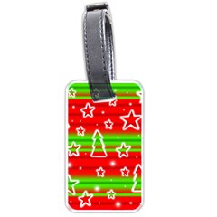 Christmas pattern Luggage Tags (One Side) 