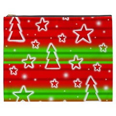 Christmas Pattern Cosmetic Bag (xxxl)  by Valentinaart