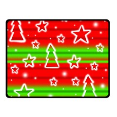 Christmas pattern Double Sided Fleece Blanket (Small) 