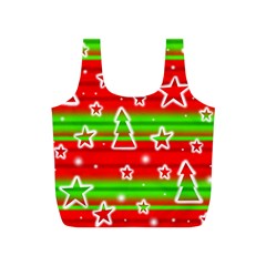 Christmas Pattern Full Print Recycle Bags (s)  by Valentinaart