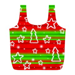 Christmas Pattern Full Print Recycle Bags (l)  by Valentinaart