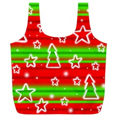 Christmas Pattern Full Print Recycle Bags (l)  by Valentinaart