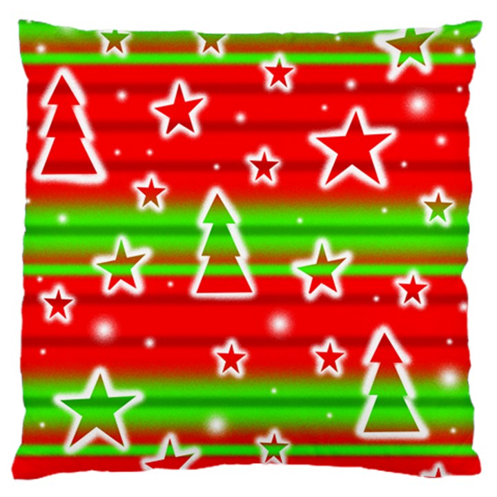 Christmas pattern Standard Flano Cushion Case (One Side)