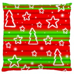 Christmas pattern Large Flano Cushion Case (Two Sides)