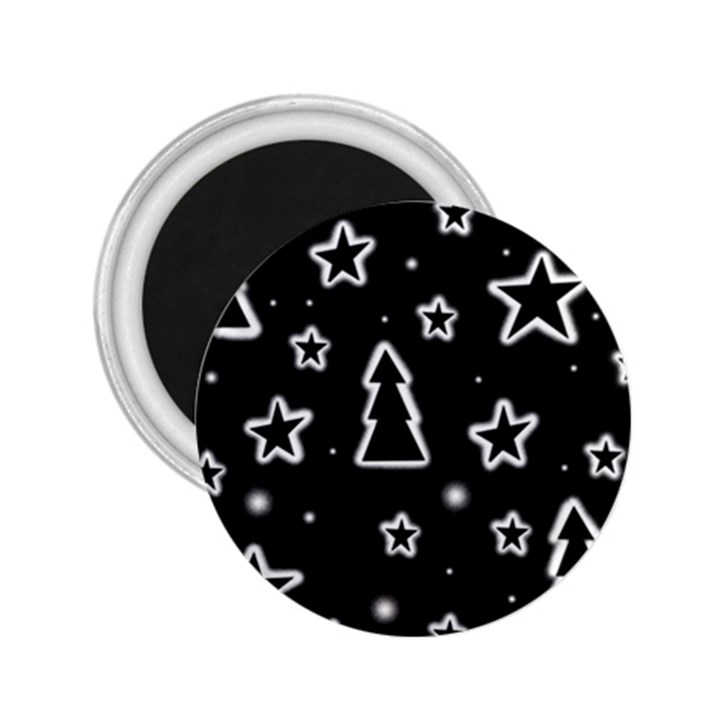 Black and white Xmas 2.25  Magnets