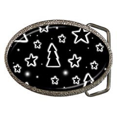 Black And White Xmas Belt Buckles by Valentinaart