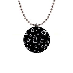 Black And White Xmas Button Necklaces by Valentinaart