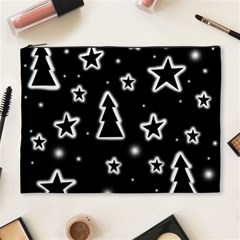 Black And White Xmas Cosmetic Bag (xl) by Valentinaart