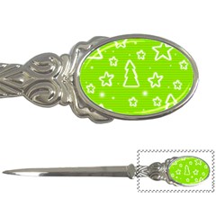 Green Christmas Letter Openers by Valentinaart