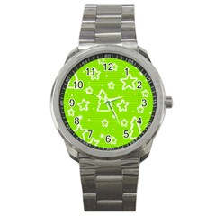 Green Christmas Sport Metal Watch by Valentinaart