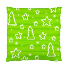 Green Christmas Standard Cushion Case (two Sides) by Valentinaart