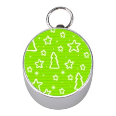 Green Christmas Mini Silver Compasses by Valentinaart