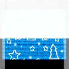 Blue Decorative Xmas Design Rectangular Jigsaw Puzzl by Valentinaart