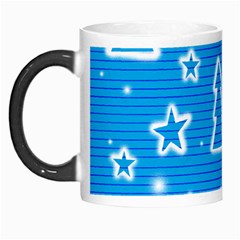 Blue Decorative Xmas Design Morph Mugs by Valentinaart