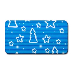 Blue Decorative Xmas Design Medium Bar Mats by Valentinaart