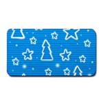 Blue decorative Xmas design Medium Bar Mats 16 x8.5  Bar Mat