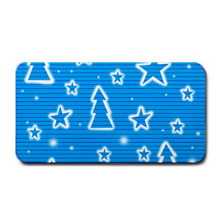 Blue decorative Xmas design Medium Bar Mats