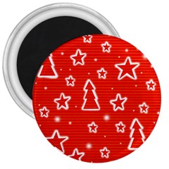 Red Xmas 3  Magnets by Valentinaart