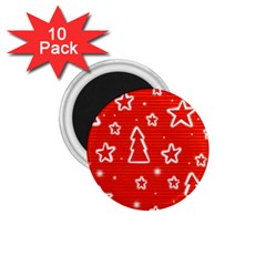 Red Xmas 1 75  Magnets (10 Pack)  by Valentinaart