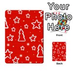 Red Xmas Multi-purpose Cards (Rectangle)  Back 51