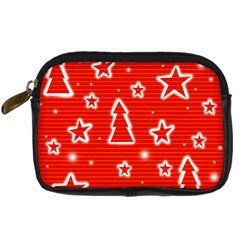 Red Xmas Digital Camera Cases by Valentinaart