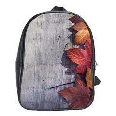 Fall Leaves School Bag (xl) by PhotoThisxyz