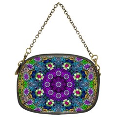 Colors And Flowers In A Mandala Chain Purses (one Side)  by pepitasart