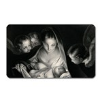 Nativity Scene Birth Of Jesus With Virgin Mary And Angels Black And White Litograph Magnet (Rectangular) Front