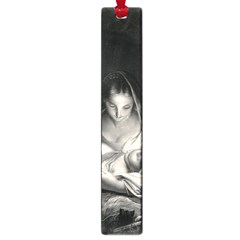 Nativity Scene Birth Of Jesus With Virgin Mary And Angels Black And White Litograph Large Book Marks