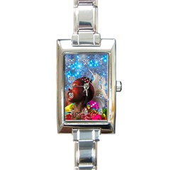 African Star Dreamer Rectangle Italian Charm Watch by icarusismartdesigns