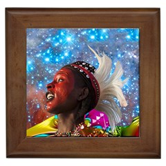 African Star Dreamer Framed Tiles by icarusismartdesigns