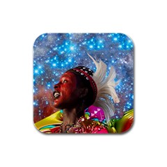 African Star Dreamer Rubber Square Coaster (4 Pack)  by icarusismartdesigns