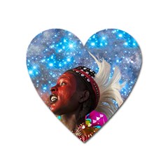 African Star Dreamer Heart Magnet by icarusismartdesigns