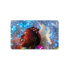 African Star Dreamer Magnet (name Card) by icarusismartdesigns