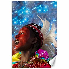 African Star Dreamer Canvas 24  X 36  by icarusismartdesigns